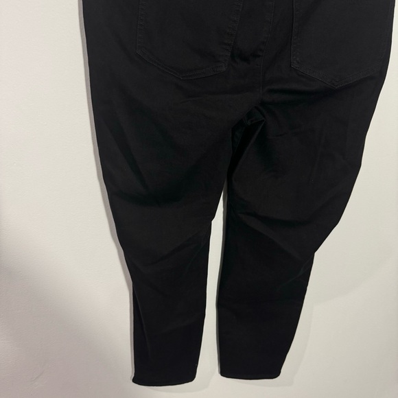 NYDJ Skinny Ankle Pull-on Jeans In Black With Sideseam Slit Size 16W - Picture 6 of 11